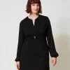 Abito Corto Con Fiocco E Oval T
