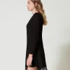 Abito Corto Con Pizzo