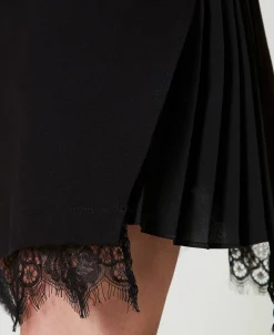 Abito Corto Con Pizzo