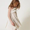 Abito Corto In Ciniglia E Tulle