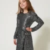 Abito Corto In Full Paillettes
