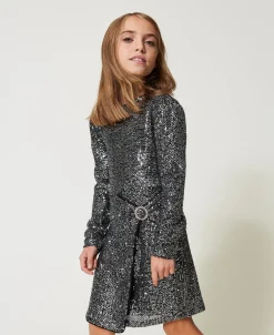 Abito Corto In Full Paillettes