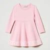 Abito Corto In Maglia Con Oval T Jacquard