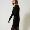 Abito Longuette In Maglia Con Sottoveste