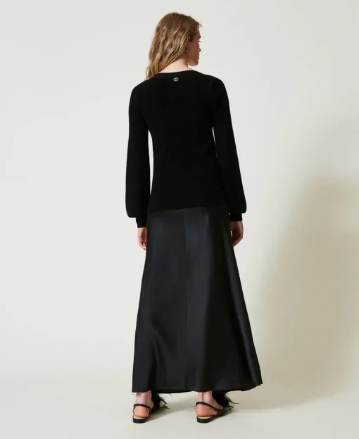 Abito Lungo Sottoveste Con Maglia