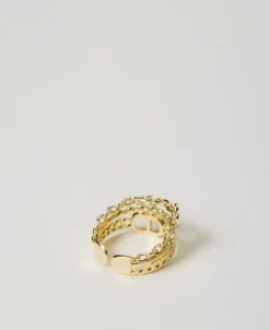 Anello Con Perle E Oval T