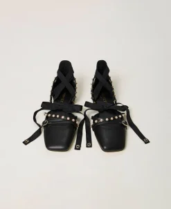 Ballerine Con Perle E Nastri