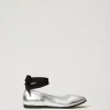 Ballerine In Pelle Con Nastri