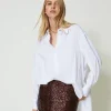 Blusa A Polo In Popeline