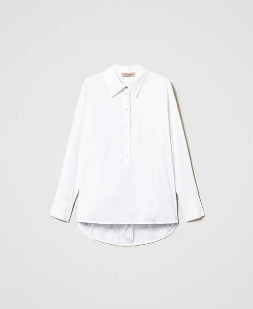 Blusa A Polo In Popeline