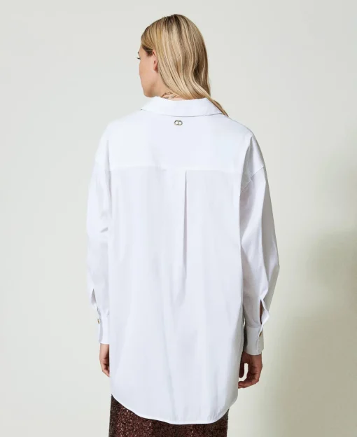 Blusa A Polo In Popeline
