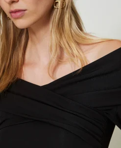 Blusa Con Scollo Arricciato