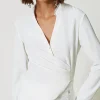 Blusa In Crêpe De Chine Riciclato