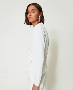 Blusa In Crêpe De Chine Riciclato
