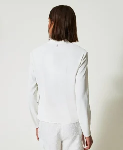 Blusa In Crêpe De Chine Riciclato