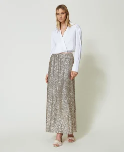 Blusa In Popeline Con Incrocio