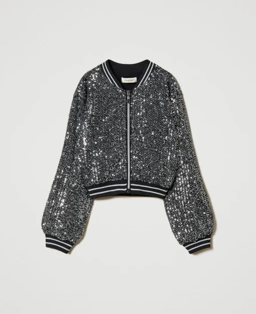 Bomber In Full Paillettes
