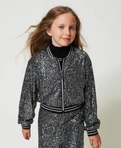Bomber In Full Paillettes