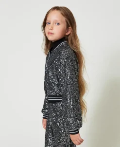 Bomber In Full Paillettes
