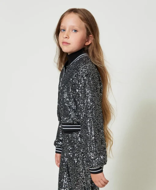 Bomber In Full Paillettes