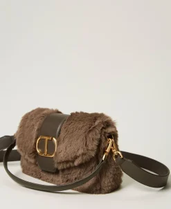 Borsa A Tracolla 'Amie' Media In Faux Fur