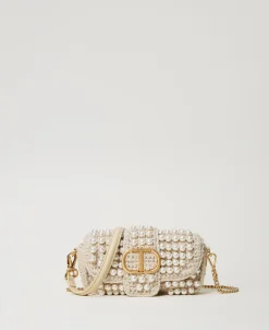 Borsa A Tracolla 'Amie' Piccola Crochet Con Perle
