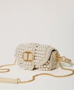 Borsa A Tracolla 'Amie' Piccola Crochet Con Perle