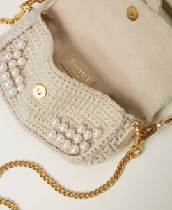 Borsa A Tracolla 'Amie' Piccola Crochet Con Perle