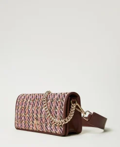 Borsa A Tracolla Con Bouclé Multicolor