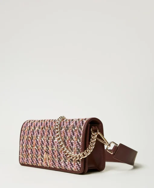 Borsa A Tracolla Con Bouclé Multicolor