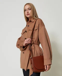 Borsa A Tracolla Con Fibbia Oval T