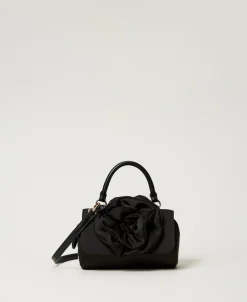 Borsa A Tracolla Con Maxi Fiore