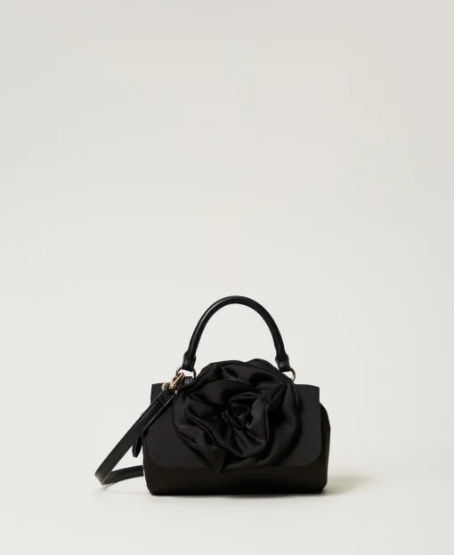 Borsa A Tracolla Con Maxi Fiore