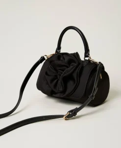 Borsa A Tracolla Con Maxi Fiore