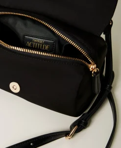 Borsa A Tracolla Con Maxi Fiore