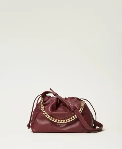 Borsa A Tracolla In Pelle Con Coulisse