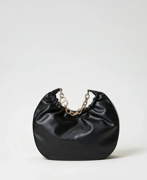 Borsa Hobo ‘Croissant’ Con Arricciatura E Oval T