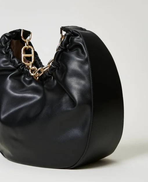 Borsa Hobo ‘Croissant’ Con Arricciatura E Oval T