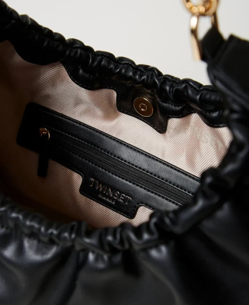 Borsa Hobo ‘Croissant’ Con Arricciatura E Oval T