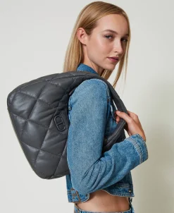 Borsa Hobo Media Quilted Imbottita