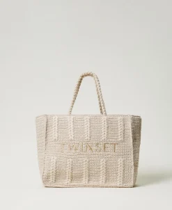 Borsa Shopper 'Bohémienne' Tricot Con Logo