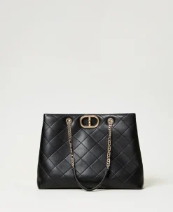 Borsa Shopper Con Chiusura Oval T