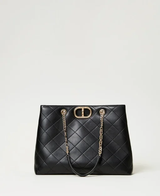 Borsa Shopper Con Chiusura Oval T