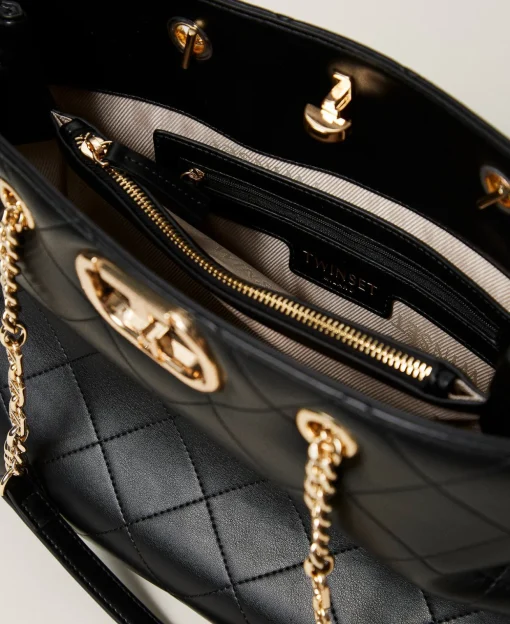 Borsa Shopper Con Chiusura Oval T