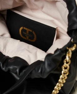 Borsa Shopper Grande In Pelle Con Coulisse