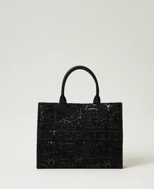Borsa Shopper 'Victoria' Con Ricamo E Logo