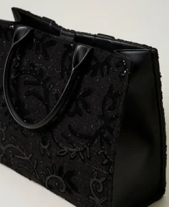 Borsa Shopper 'Victoria' Con Ricamo E Logo