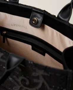 Borsa Shopper 'Victoria' Con Ricamo E Logo