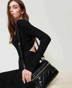 Borsa Top Handle ‘Cécile’ Piccola Trapuntata