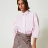 Camicia Boxy Con Cravattino